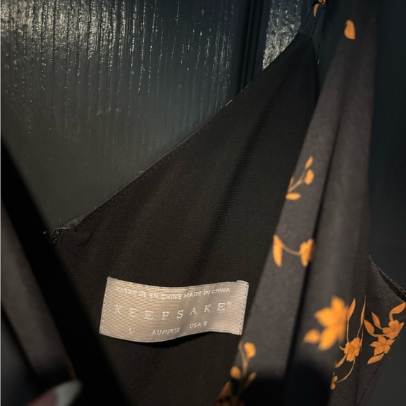 KEEPSAKE the Label Black and Orange One Shoulder Cocktail jumpsuit - Picture 2 of 3